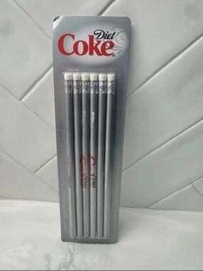 DIet Coke Silver Pencils 1 Pack of 6